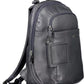 Blue Leather Men Backpack - SEHABRANDS