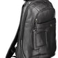 Black Leather Men Backpack - SEHABRANDS