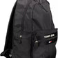 Black Polyester Men Backpack - SEHABRANDS