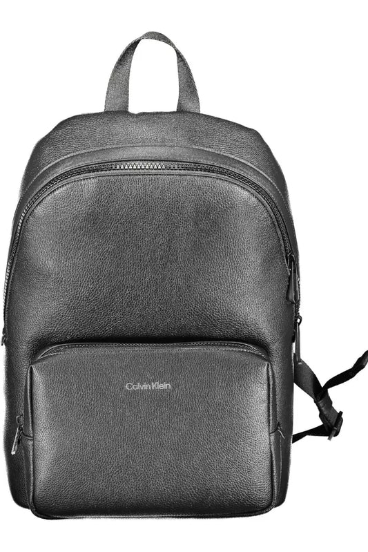 Black Polyethylene Men Backpack - SEHABRANDS