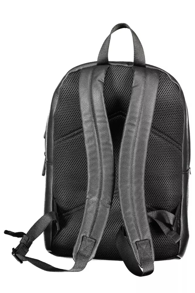 Black Polyethylene Men Backpack - SEHABRANDS