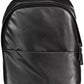 Black Polyester Men Backpack - SEHABRANDS