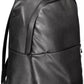 Black Polyester Men Backpack - SEHABRANDS