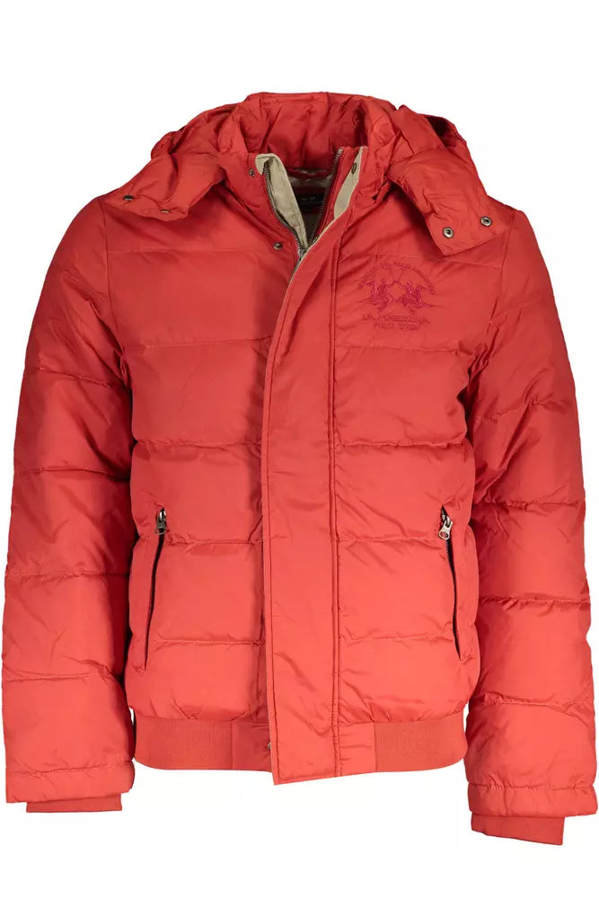 Orange Polyamide Men Jacket - SEHABRANDS