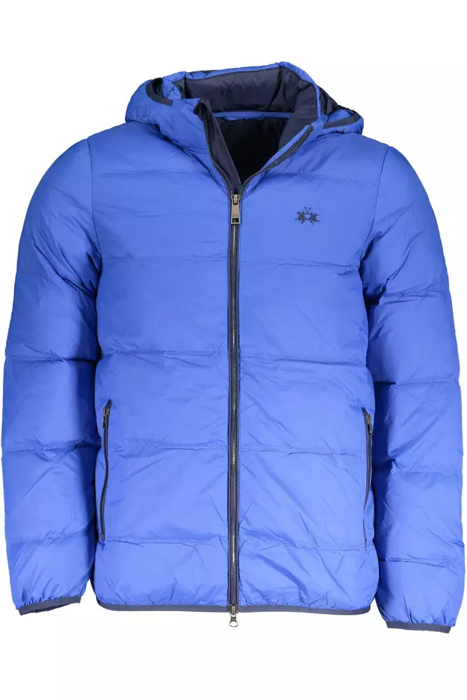 Blue Polyamide Men's Jacket - SEHABRANDS