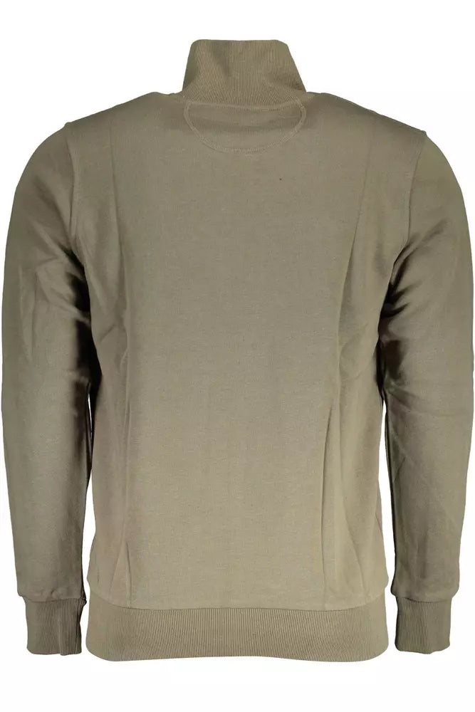 Green Cotton Men Sweater - SEHABRANDS