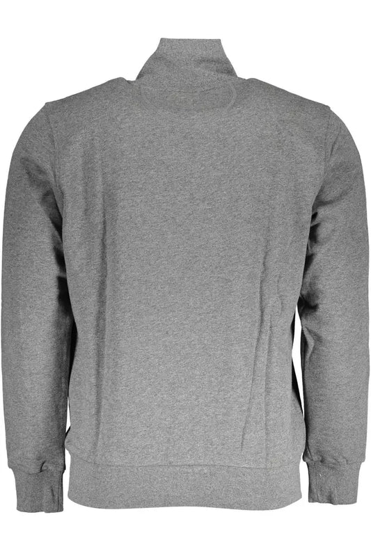 Gray Cotton Men Sweater - SEHABRANDS