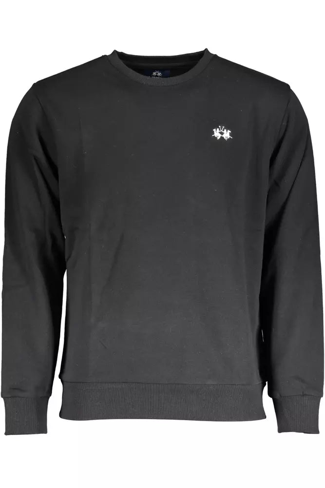 Black Cotton Men Sweater - SEHABRANDS