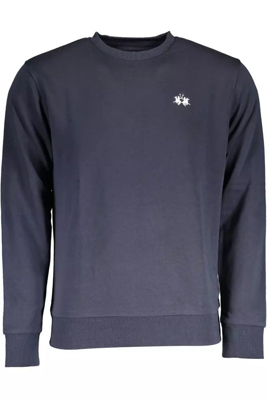 Blue Cotton Men Sweater - SEHABRANDS