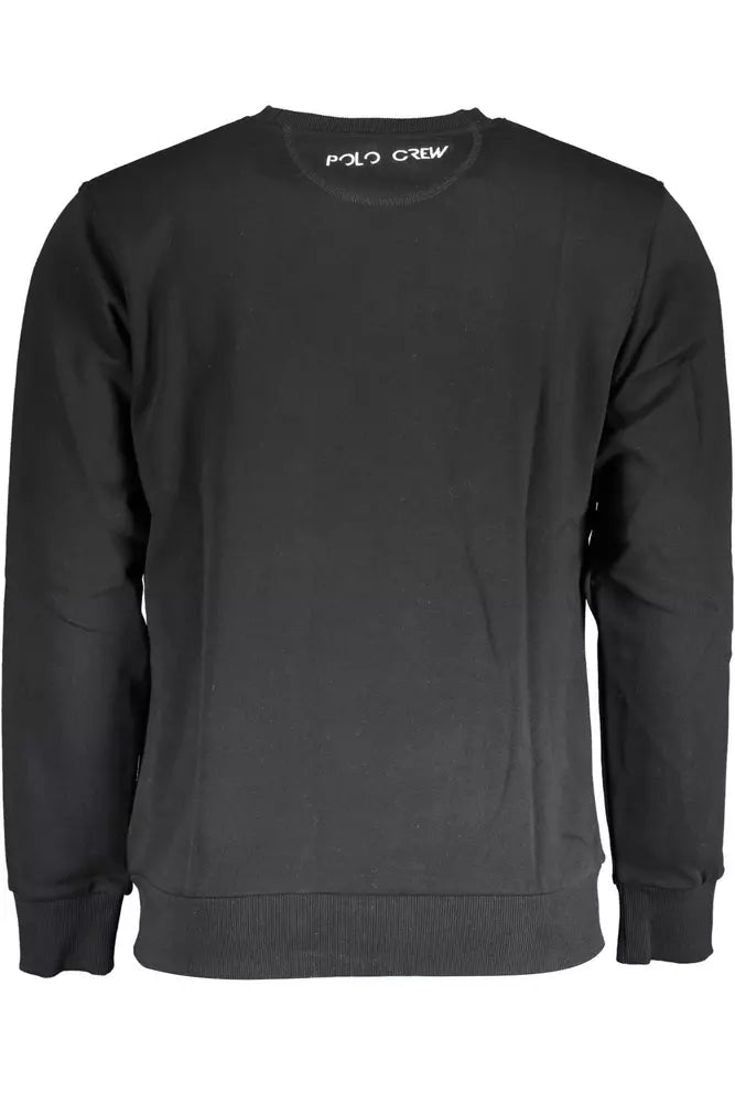 Black Cotton Men Sweater - SEHABRANDS