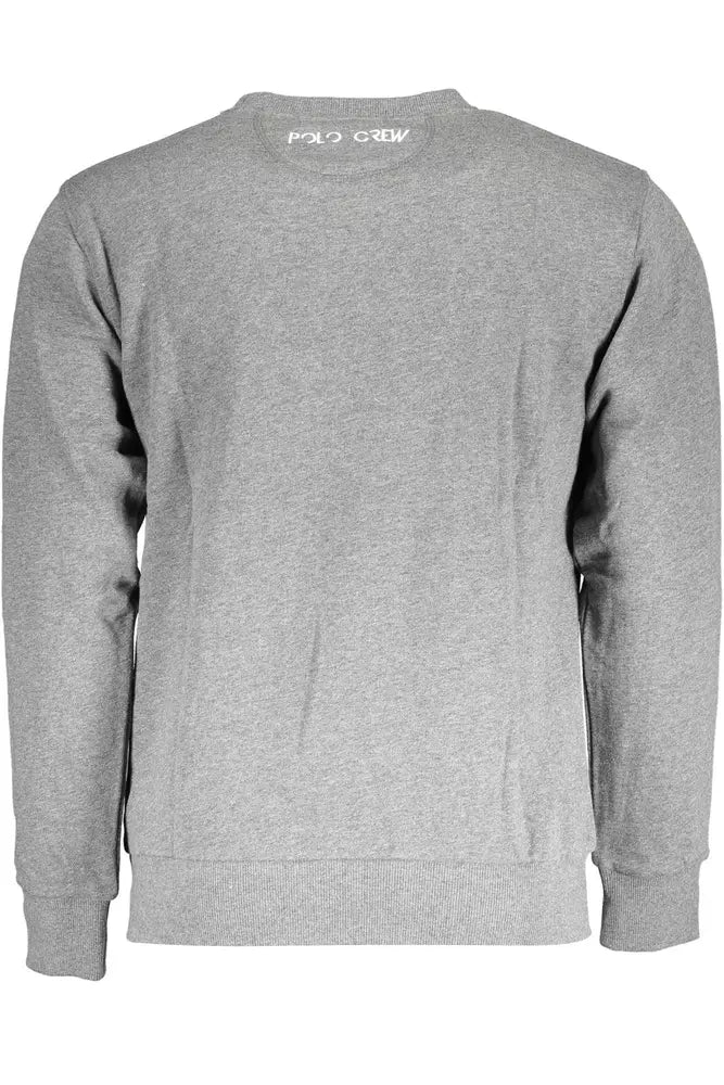 Gray Cotton Men Sweater - SEHABRANDS