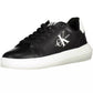 Black Leather Men Sneaker - SEHABRANDS