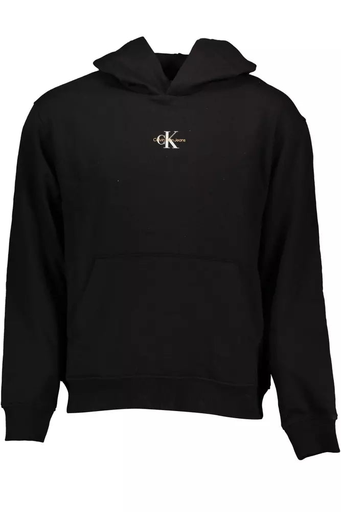 Black Cotton Men Sweatshirt - SEHABRANDS