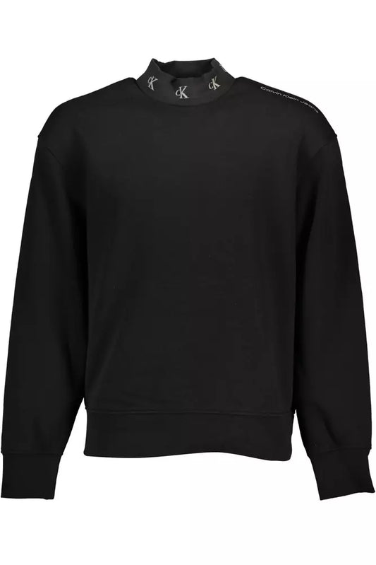 Black Cotton Men Sweater - SEHABRANDS