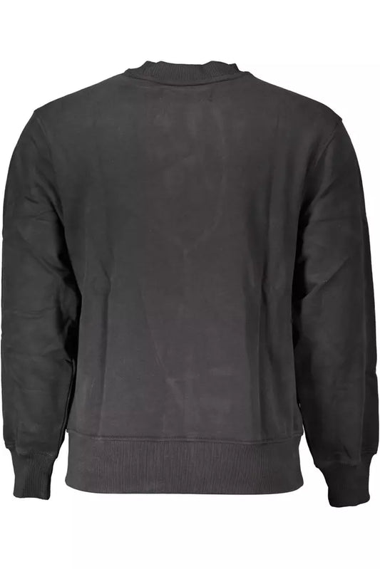 Black Cotton Men Sweater - SEHABRANDS