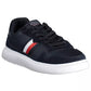 Blue Leather Men Sneaker - SEHABRANDS