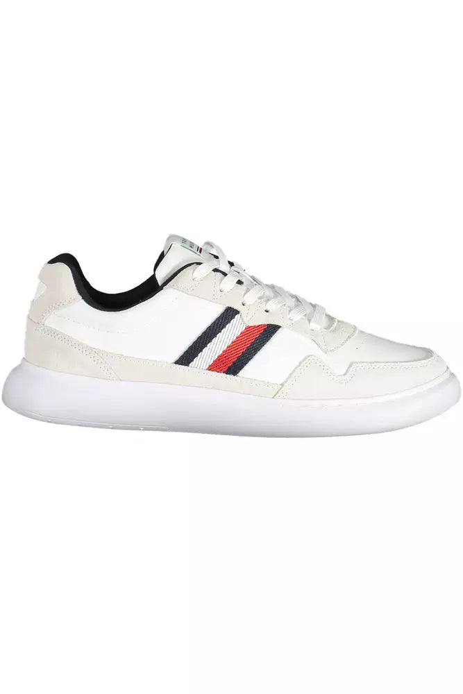 White Leather Men Sneaker - SEHABRANDS