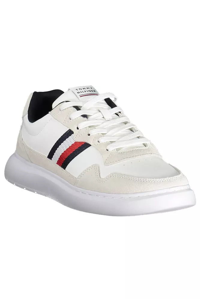 White Leather Men Sneaker - SEHABRANDS