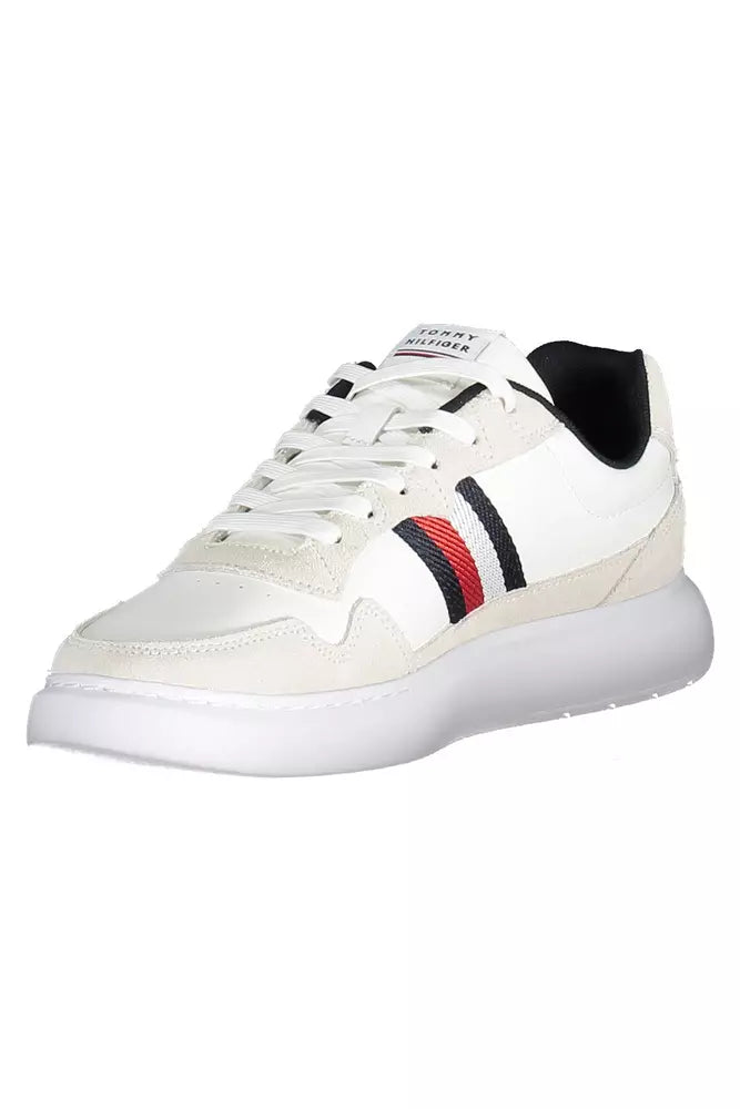 White Leather Men Sneaker - SEHABRANDS