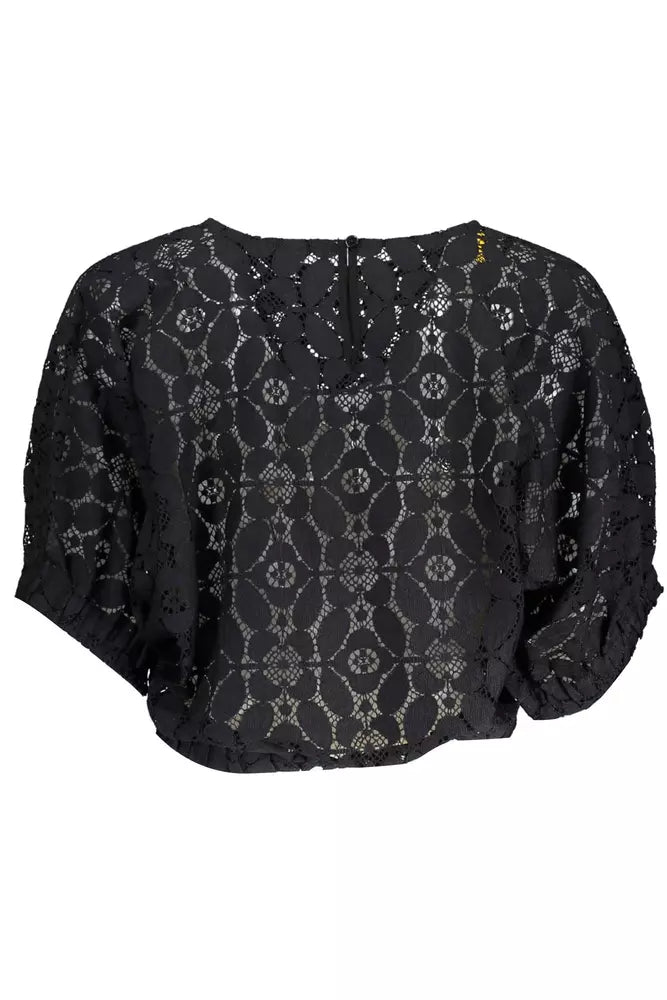 Black Polyester Women Blouse - SEHABRANDS