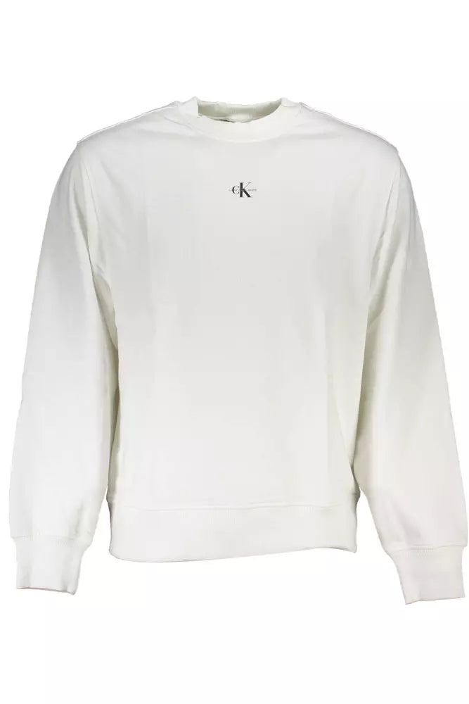 White Cotton Men Sweater - SEHABRANDS