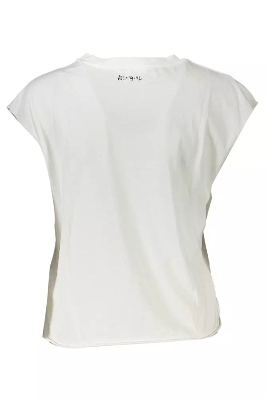 White Cotton Women T-Shirt - SEHABRANDS