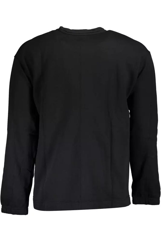 Black Cotton Men Sweater - SEHABRANDS