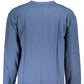 Blue Cotton Men Sweater - SEHABRANDS