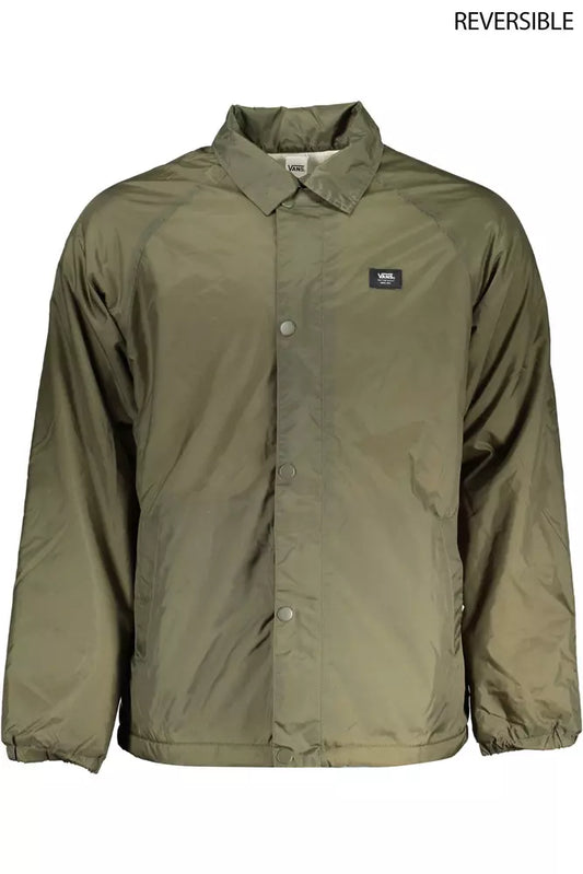 Green Nylon Men Jacket - SEHABRANDS