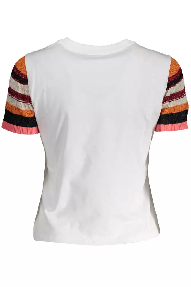 White Cotton Women T-Shirt - SEHABRANDS