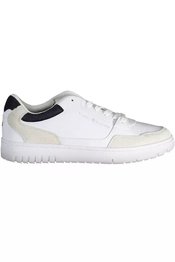 White Leather Men Sneaker - SEHABRANDS