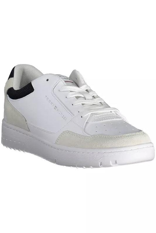 White Leather Men Sneaker - SEHABRANDS