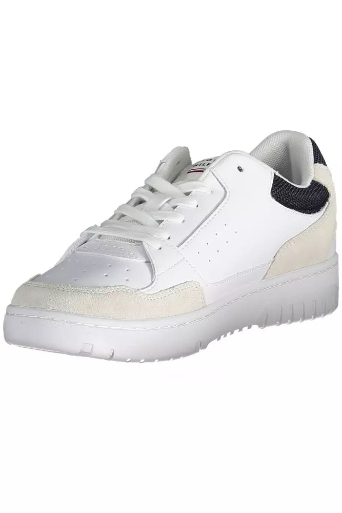 White Leather Men Sneaker - SEHABRANDS