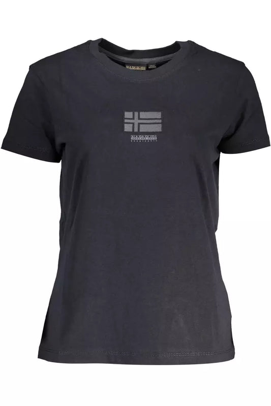 Black Cotton Women T-Shirt - SEHABRANDS