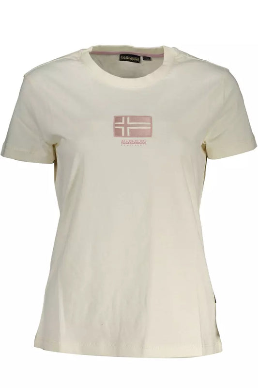 White Cotton Women T-Shirt - SEHABRANDS