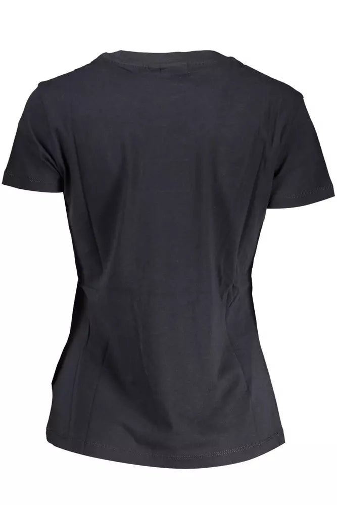 Black Cotton Women T-Shirt - SEHABRANDS