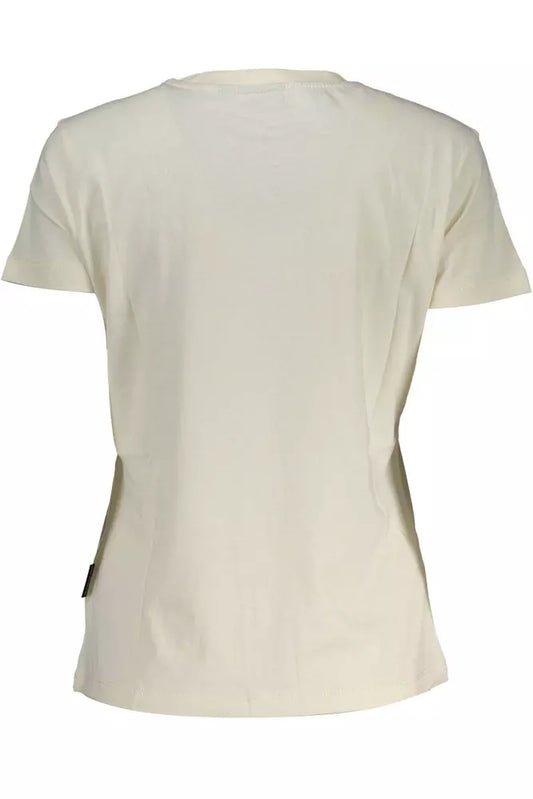 White Cotton Women T-Shirt - SEHABRANDS