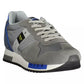 Gray Leather Men Sneaker - SEHABRANDS