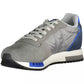 Gray Leather Men Sneaker - SEHABRANDS