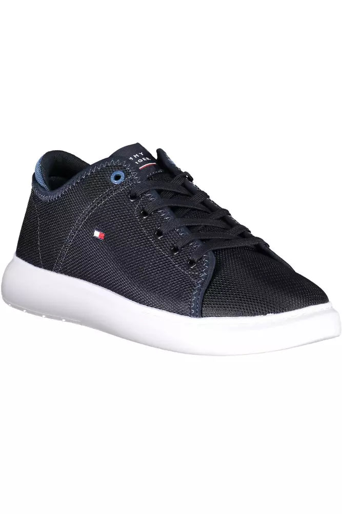 Blue Polyester Men Sneaker - SEHABRANDS