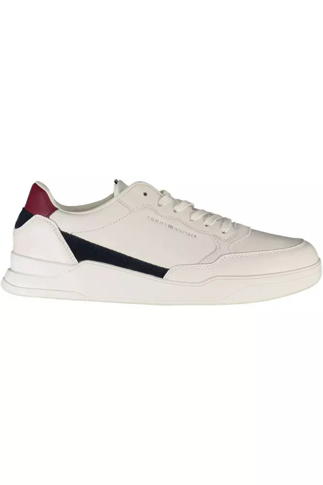 White Leather Men Sneaker - SEHABRANDS