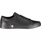 Black Leather Men Sneaker - SEHABRANDS