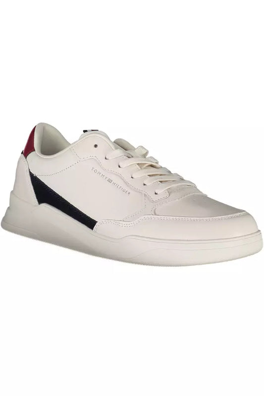 White Leather Men Sneaker - SEHABRANDS