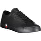 Black Leather Men Sneaker - SEHABRANDS