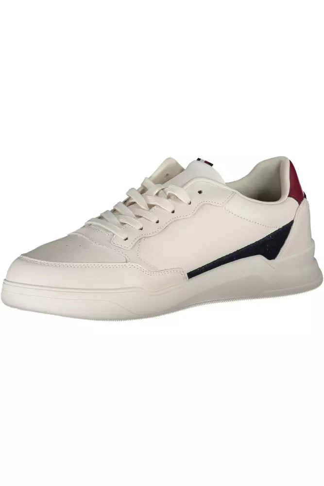 White Leather Men Sneaker - SEHABRANDS