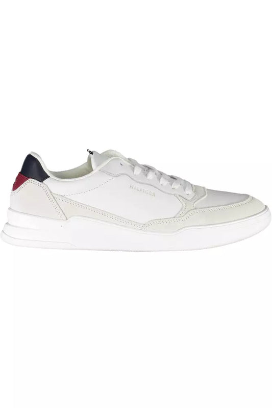 White Leather Men Sneaker - SEHABRANDS