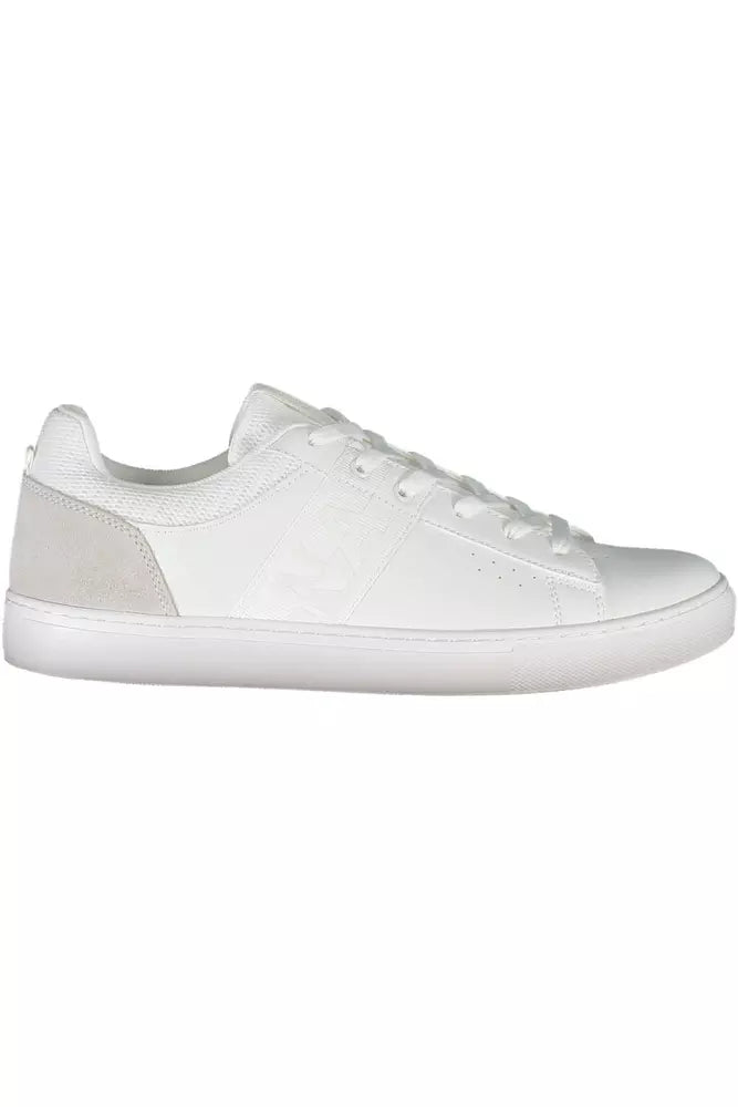 White Leather Men Sneaker - SEHABRANDS