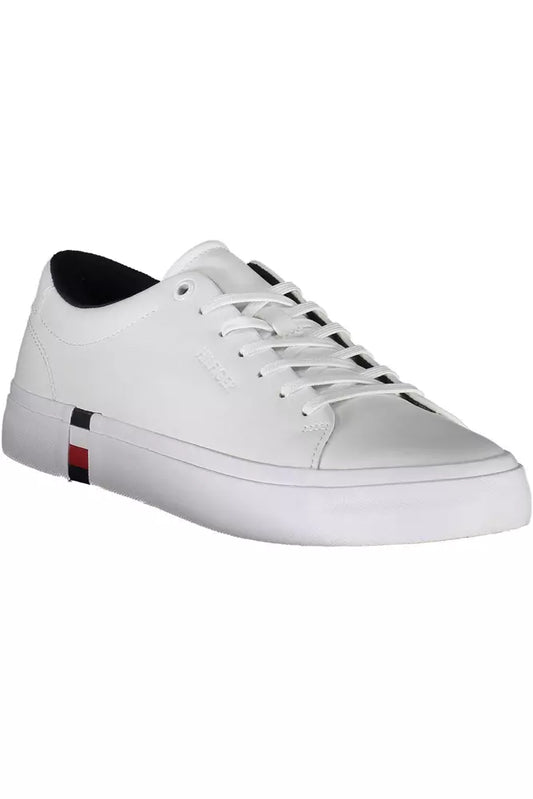 White Leather Men Sneaker - SEHABRANDS