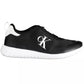 Black Polyester Men Sneaker - SEHABRANDS