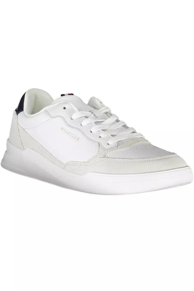 White Leather Men Sneaker - SEHABRANDS